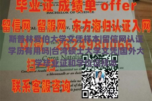 斯普林爱伯大学文凭样本|留信网认证学历有用吗|台湾硕士大学文凭|国外大学毕业证和学位证样本